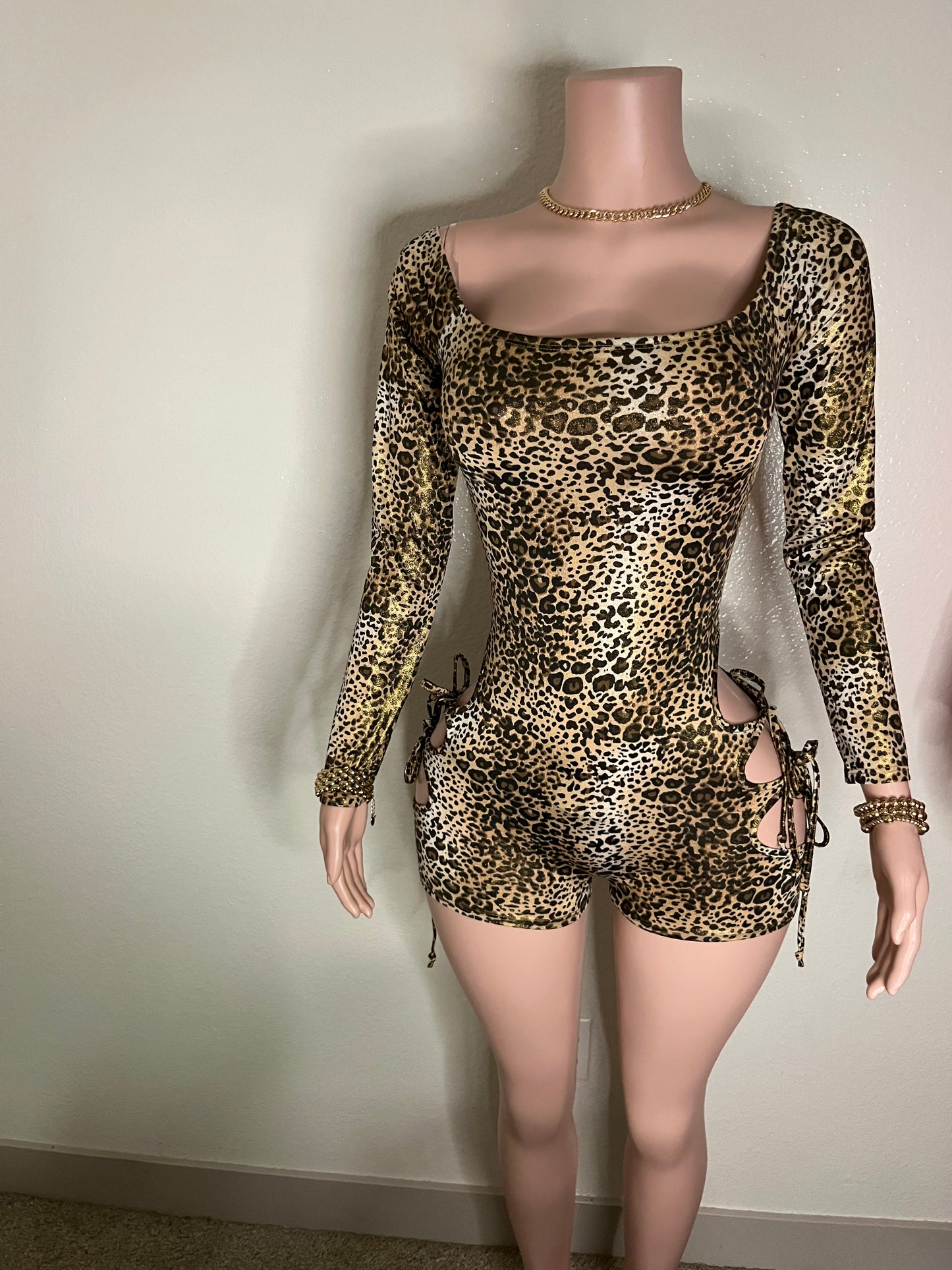 Pretty Lux Cheetah Romper