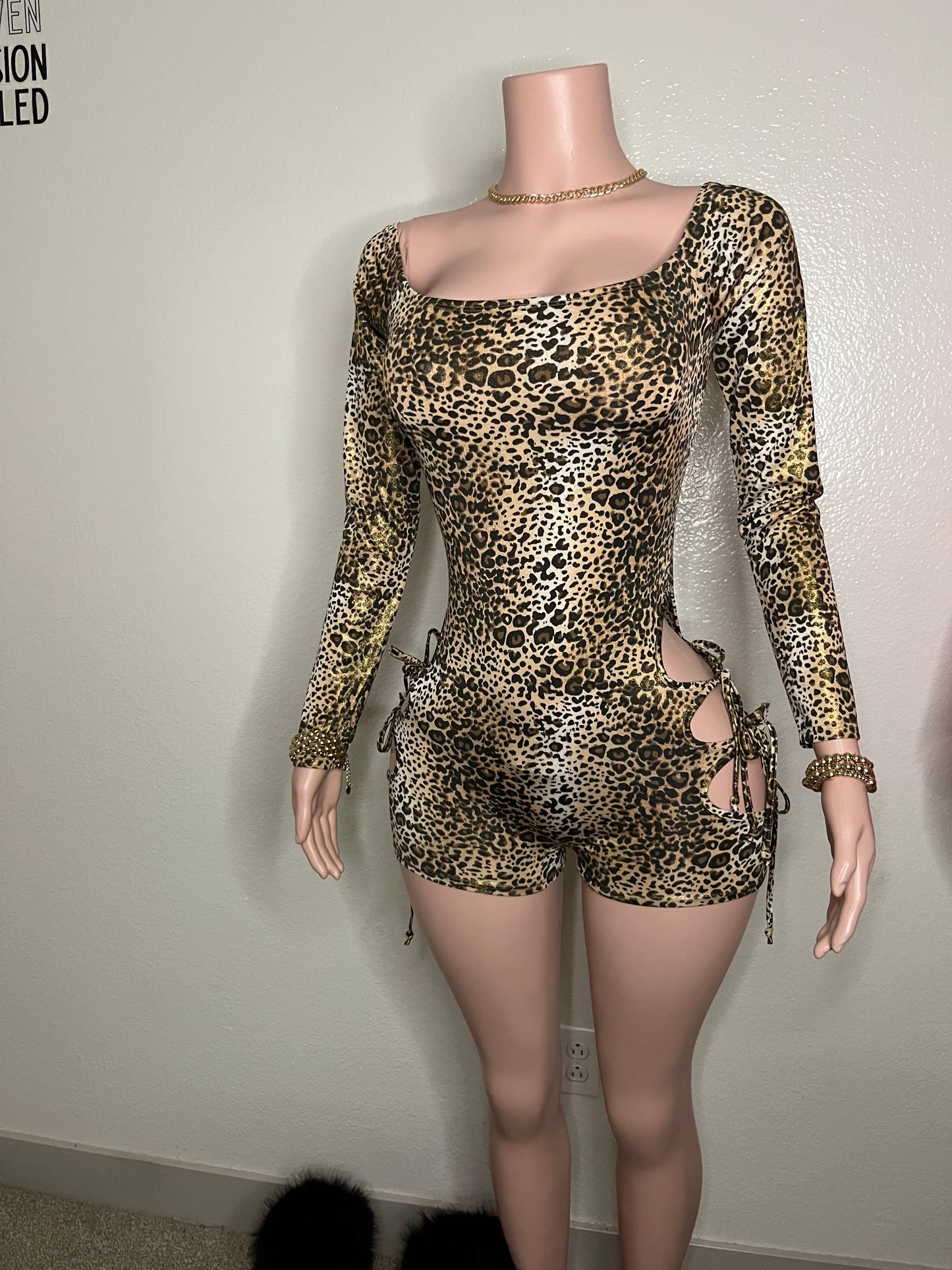 Pretty Lux Cheetah Romper
