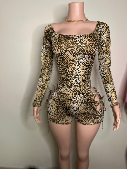 Pretty Lux Cheetah Romper